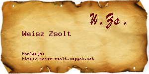 Weisz Zsolt névjegykártya